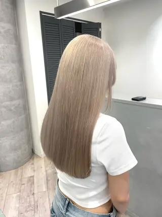 ロング ♡似合わせハイトーン ♡maiのヘアスタイル