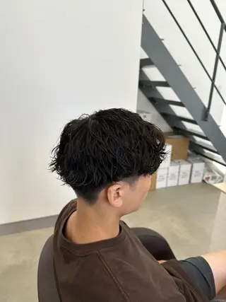 パーマ メンズ 茂木 理紗のヘアスタイル