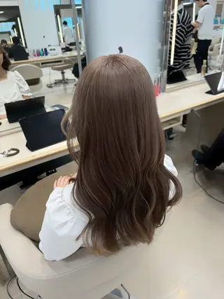 ロング カラー 推し活/韓国/ブリー チカラーminamiのヘアスタイル