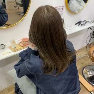 ミディアム カラー ヘアアレンジ あおい 🍒暖色カラーのヘアスタイル