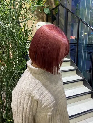 ミディアム カラー 💝ハイトーン/暖色 /吉祥寺/のヘアスタイル