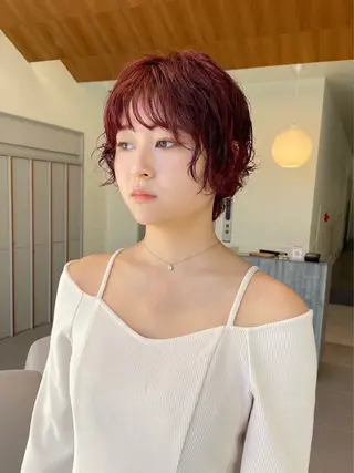 ショート カラー 高発色ブリーチ/ ハイレイヤー🪽aiのヘアスタイル