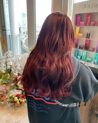 セミロング カラー ✨髪質改善/ハイトー ン/艶髪高山のヘアスタイル