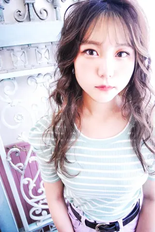 ロング カラー パーマ ヘアアレンジ メンズ 表参道Lise おおいしおりのヘアスタイル