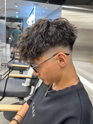 ショート パーマ メンズ 【圧倒的センス】 まる/メンズカラーのヘアスタイル