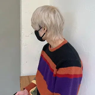 カラー メンズ XYZ新宿所属・⭐️DAIKI⭐️ ハイトーン/髪質改善のヘアスタイル