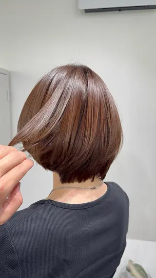 ショート カラー ヘアアレンジ ⭐️柏木皇気ブリーチ ムラ修正/他店直しのヘアスタイル