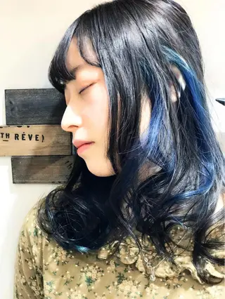 ミディアム カラー 代表　清水稔也 オージュアソムリエのヘアスタイル