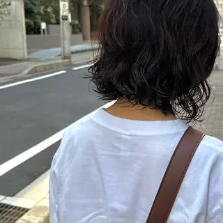 ショート パーマ mizu🐾 hair braceのヘアスタイル