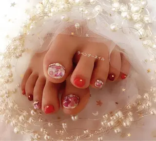 ネイル ラベンダー💖日暮里 ルル💖ネイルのネイルデザイン