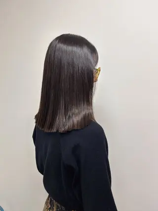 ミディアム 伶風/ボブ/ ヘーゼルベージュのヘアスタイル