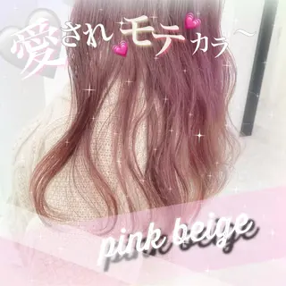 セミロング カラー 💕上野美容師☁ ブリーチ💖サワのヘアスタイル