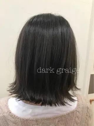 ミディアム カラー ぱつっとボブ/ 小野あかねのその他イメージ