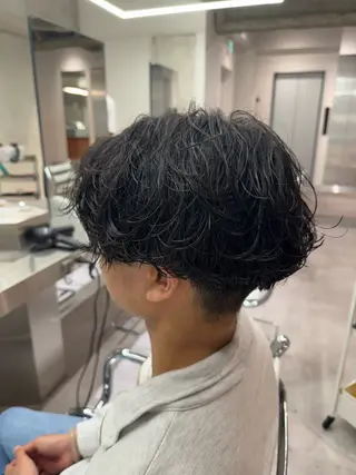 パーマ メンズ ブリーチ/パーマ特化 片平和寿のヘアスタイル