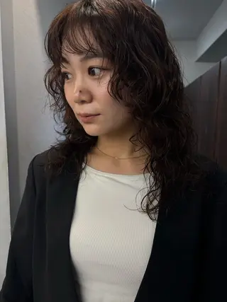 ミディアム パーマ ヘアアレンジ Opus🐕kato Mizuki🐕のヘアスタイル