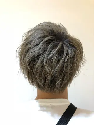 ショート カラー パーマ メンズ メンズカット 三村洸斗のヘアスタイル