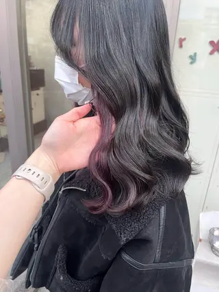 ミディアム カラー 村田梨乃/ minim hairのヘアスタイル