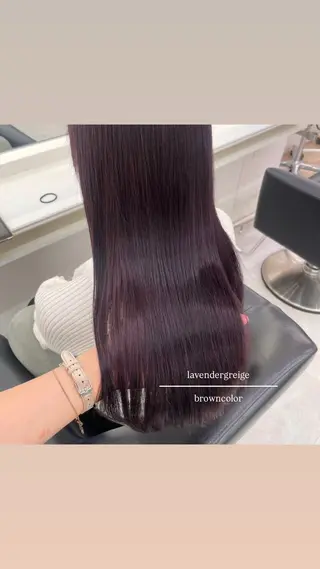 ロング カラー ParveMix 🩶🫧入江 香名のヘアスタイル