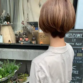 ショート 艶髪color💎髪 質改善ストレート大吉のヘアスタイル