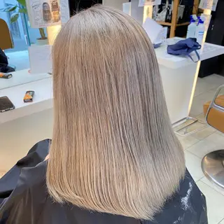 ロング カラー レイヤー/ベージュ カラー/ハシモトのヘアスタイル