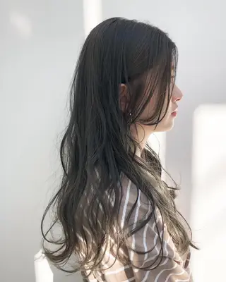 ロング カラー 顔周りカット/髪質改 善/新宿/畑中稔里のヘアスタイル