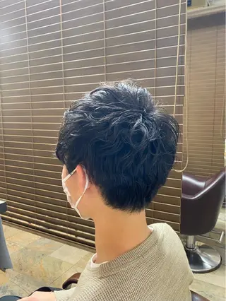 パーマ メンズ 杉井 恵里のヘアスタイル