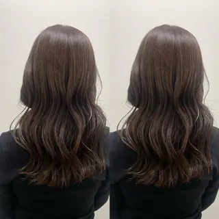 ロング カラー 韓国風骨格カット 艶カラー🩶髙林夏美のヘアスタイル