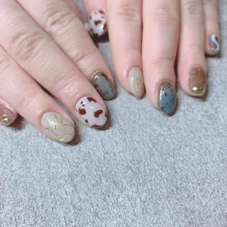 カラー ネイル Cozy_ ilumのネイルデザイン