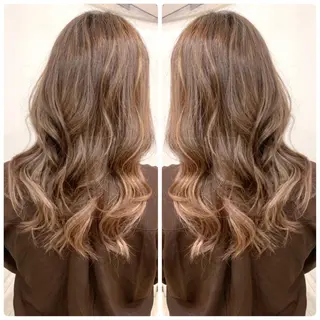 ロング カラー 京都大人女性ショート 徒歩1分/秋山のヘアスタイル