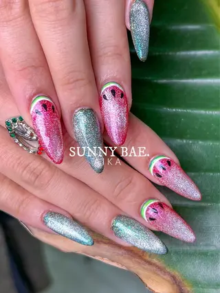 ロング ネイル Made By AIKAのネイルデザイン