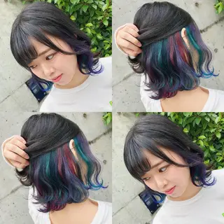 ショート カラー ヘアアレンジ メンズ キッズ 💟Chloe原宿店 🩶ハイトーンのヘアスタイル