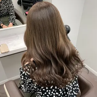 セミロング 💎韓国ヘア💎 Harukaのヘアスタイル