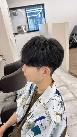 ショート パーマ メンズ 🏆メンズヘア特化 🥇代表りんぺーのヘアスタイル