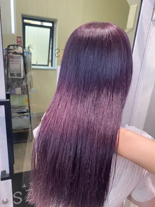 ロング カラー 派手髪ハイトーン💛 ネイル💅まりなのヘアスタイル