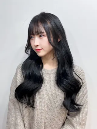 ロング カラー 韓国×髪質改善💊 似合わせ/武田涼のヘアスタイル