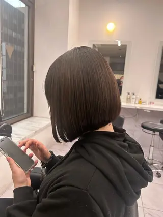 ミディアム カラー パーマ ヘアアレンジ メンズ キッズ ブリーチなしカラー/ ブラウン/レイヤーのヘアスタイル