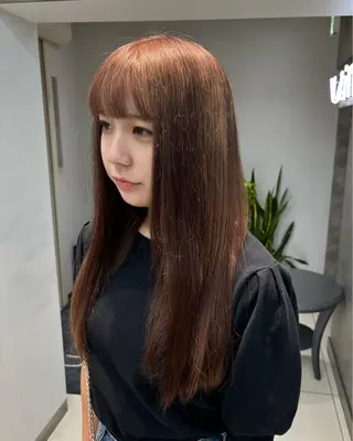 ミディアム カラー ヘアアレンジ ボブ/透明感ベージュ 🫧クルミ🌟のヘアスタイル