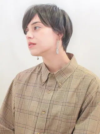 ショート カラー gite カワムラナオキのヘアスタイル