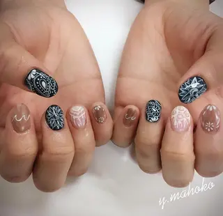 ネイル She nail studio 原宿所属・パラジェル有/ スカルプ/mahoのネイルデザイン