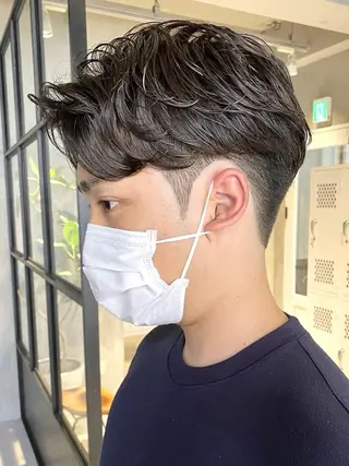 ミディアム パーマ メンズ fifth大川 尚輝のヘアスタイル