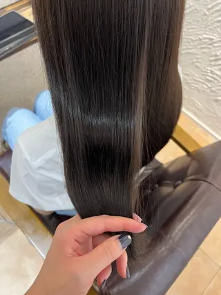 セミロング カラー 🥀韓国ヘア🥀 宮津真菜のヘアスタイル