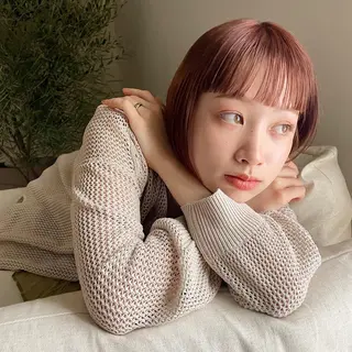 ミディアム カラー ヘアアレンジ 透明感color 🥣suzunaのヘアスタイル