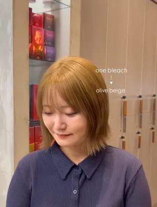 カラー しずく🤍🧸 / fifthパーマのヘアスタイル
