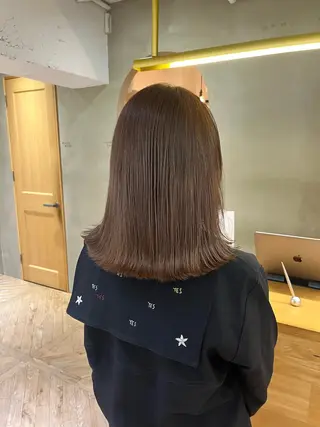 セミロング くすみカラー/ パーマ/ろーれんのヘアスタイル