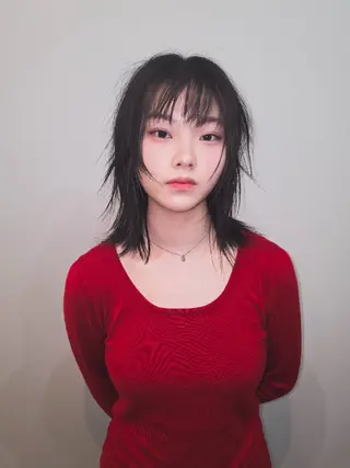 ミディアム OMA　片岸 信征のヘアスタイル