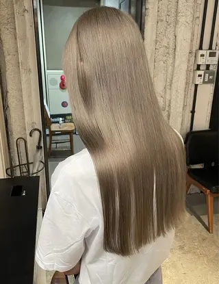 ロング カラー ヘアアレンジ 🫧似合わせ／透明感 カラー🫧　ハルヒのヘアスタイル