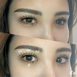 マツエク・マツパ li'a所属・li' aのマツエク・マツパデザイン