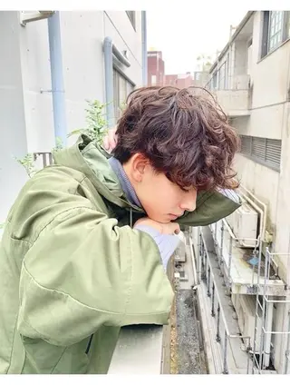 ショート パーマ カーリーパーマ/ 透明ｶﾗｰ/MIKUのヘアスタイル