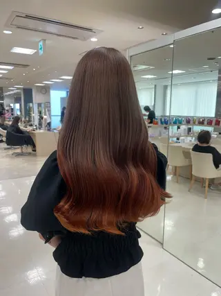 ロング カラー ヘアアレンジ 🍒KIKUCHI KANAE🍒のヘアスタイル