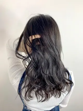 ロング カラー 酸性ストレート/ブリ ーチなし/中村 匠のヘアスタイル